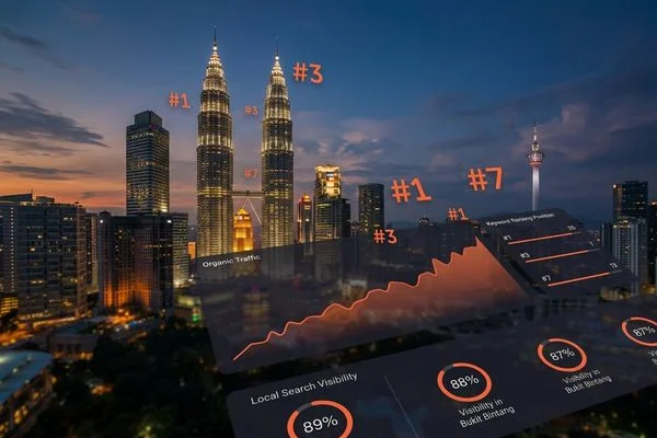 SEO services in Penang showing local search optimization results